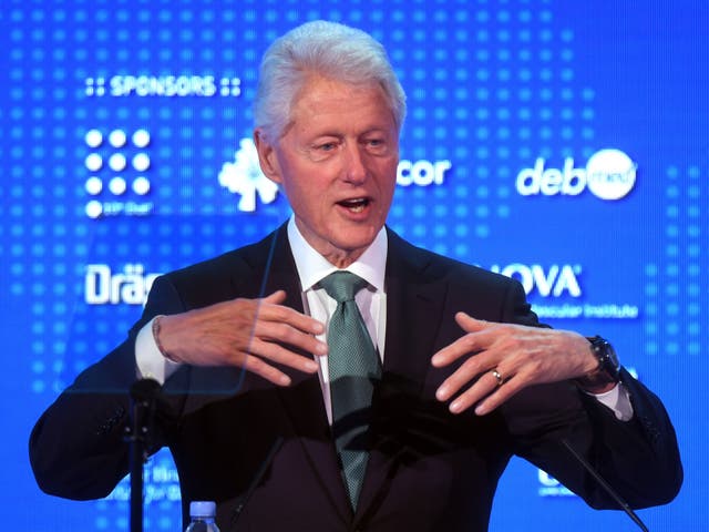 <p>Former US President Bill Clinton</p>
