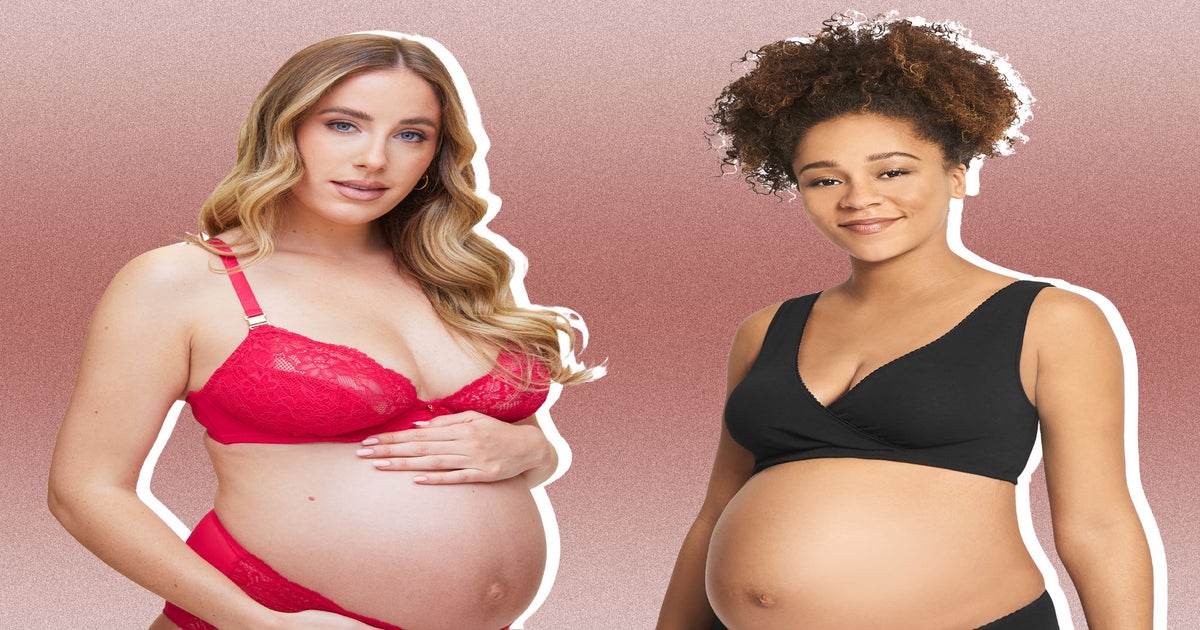 How do maternity bras relieve the breast symptoms of pregnancy and