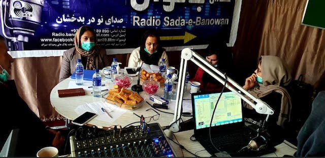 <p>Sadai Banowan’s head Najia Sorosh has decried a conspiracy by the Taliban to shut down the radio station</p>