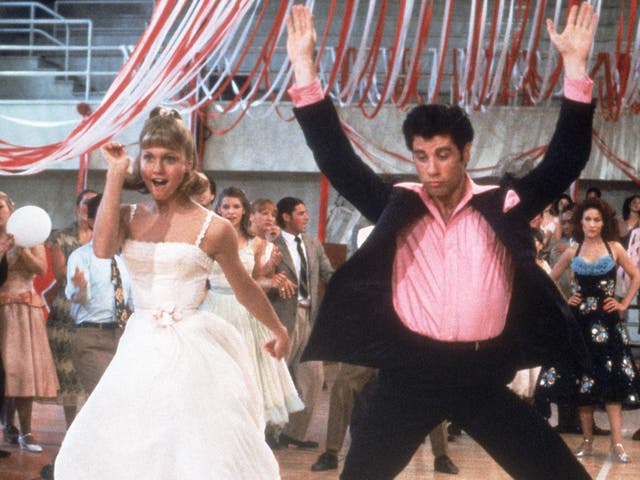 <p>Olivia Newton-John and John Travolta in ‘Grease'</p>