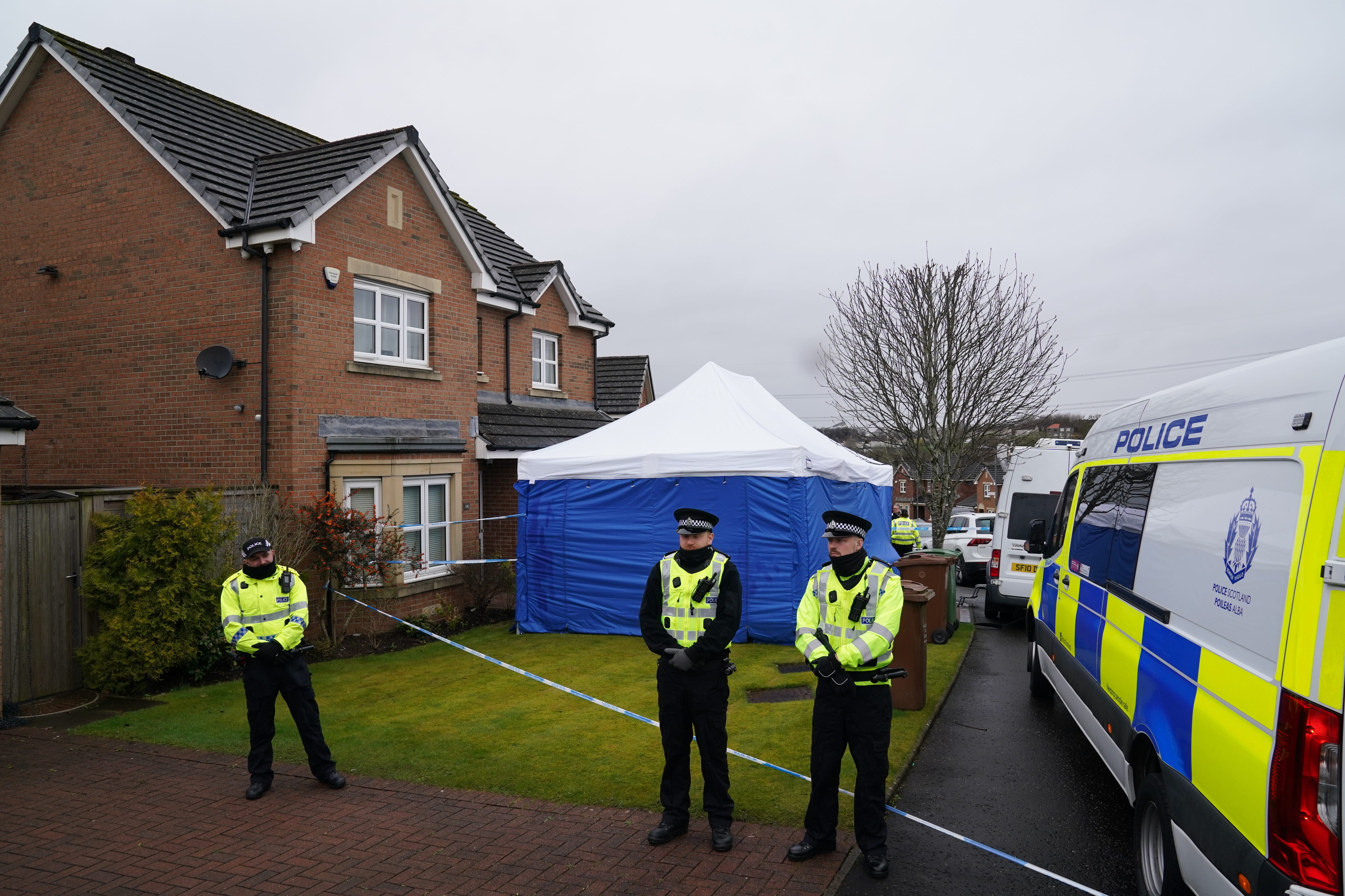The home of Mr Murrell and Ms Sturgeon has been raided as part of an ongoing investigation