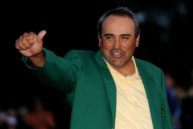 <p>Angel Cabrera’s greatest moment came when winning the Masters in 2009 </p>