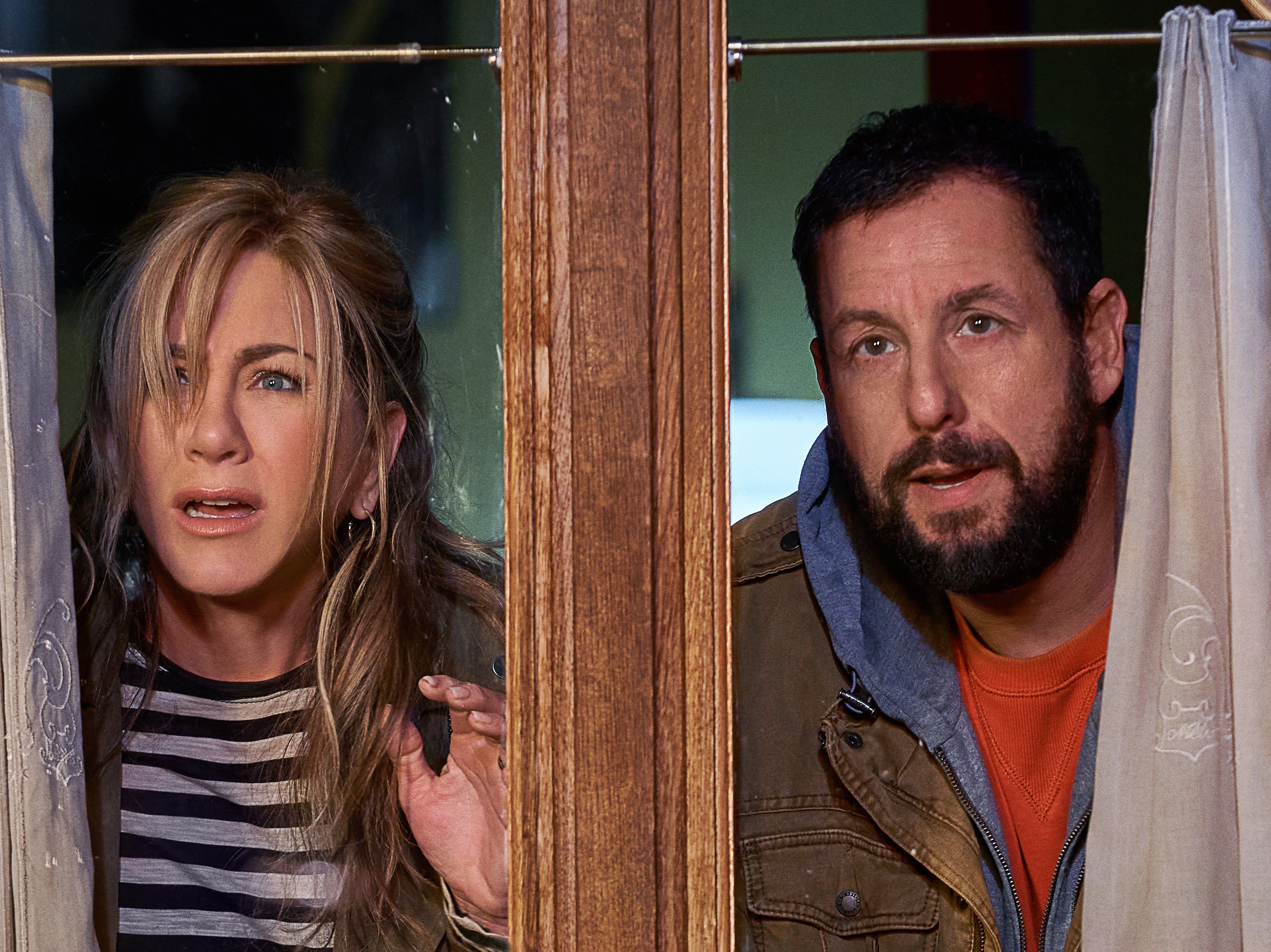 Jennifer Aniston and Adam Sandler in ‘Murder Mystery 2'