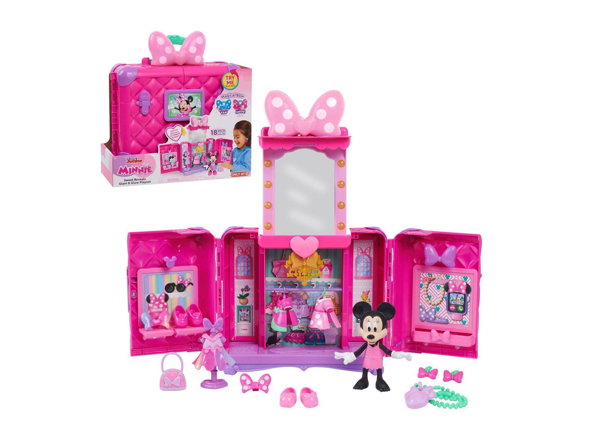 Disney Minnie Mouse glam up and glow