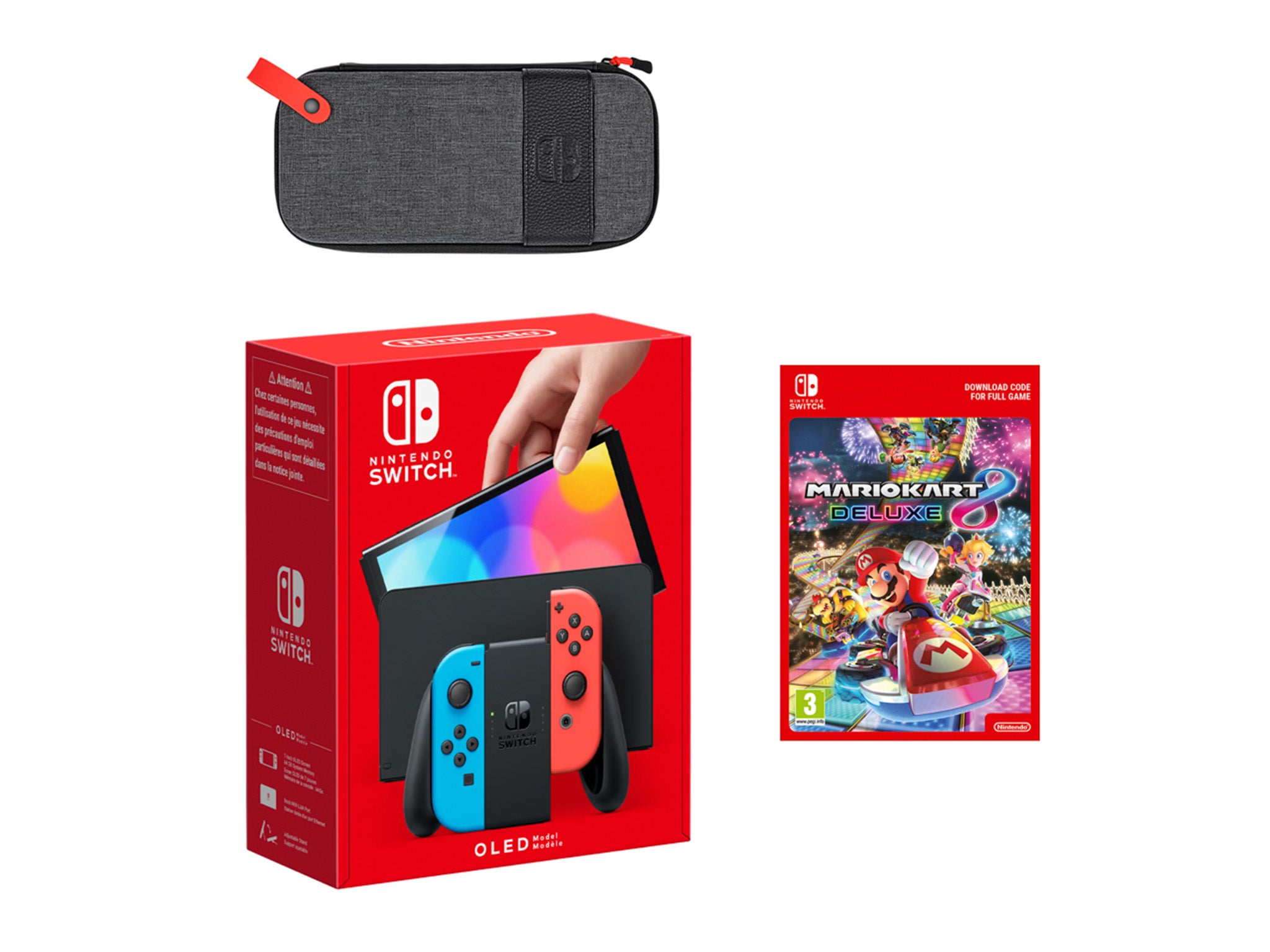 Nintendo Switch OLED with Mario Kart 8 deluxe pack