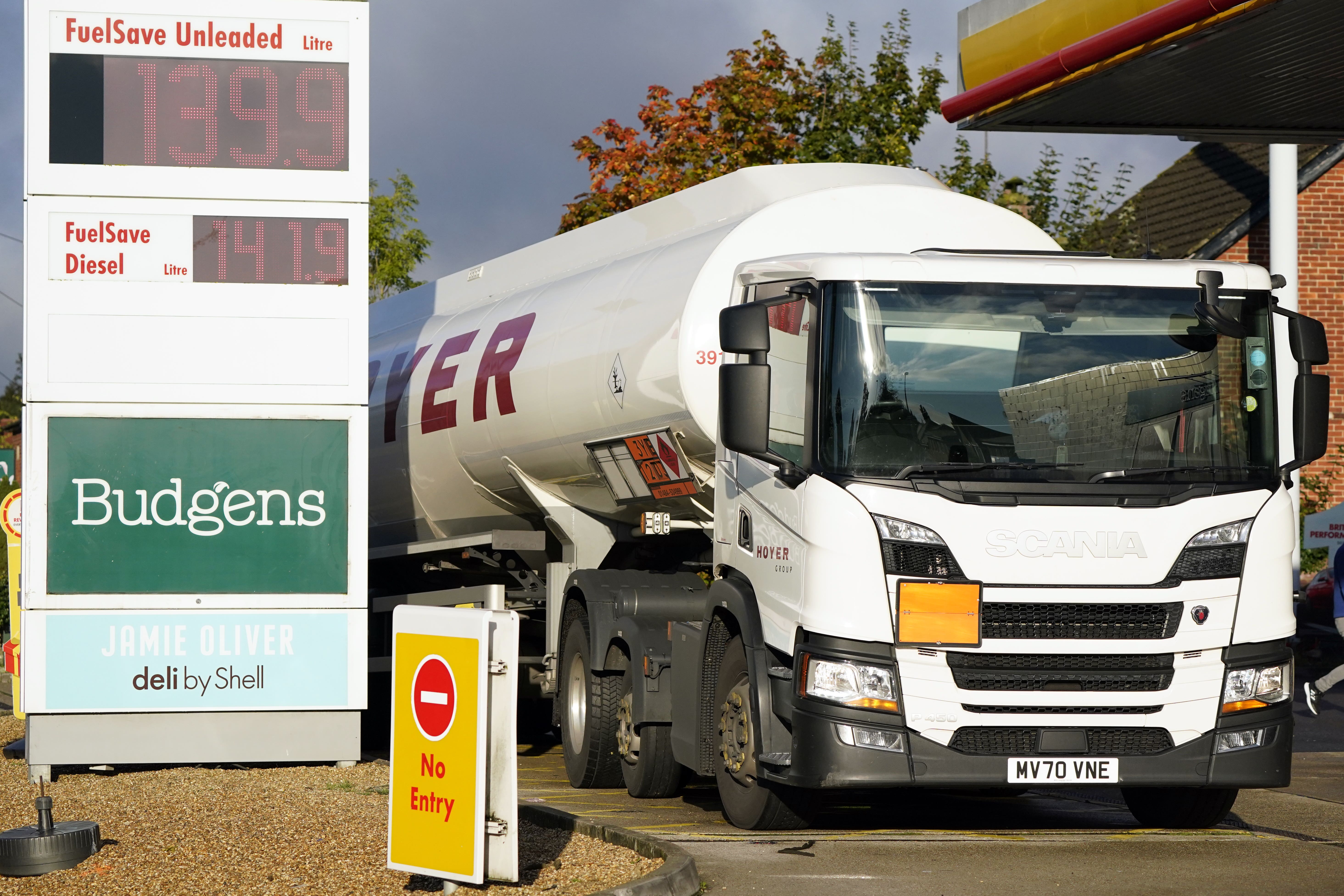 UK fuel tankers will be permitted to carry more petrol and diesel during disruption to supplies under Government proposals (Andrew Matthews/PA)