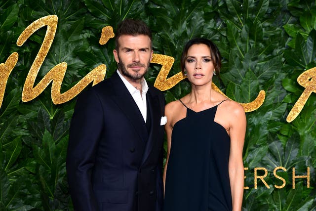 David and Victoria Beckham (Ian West/PA)