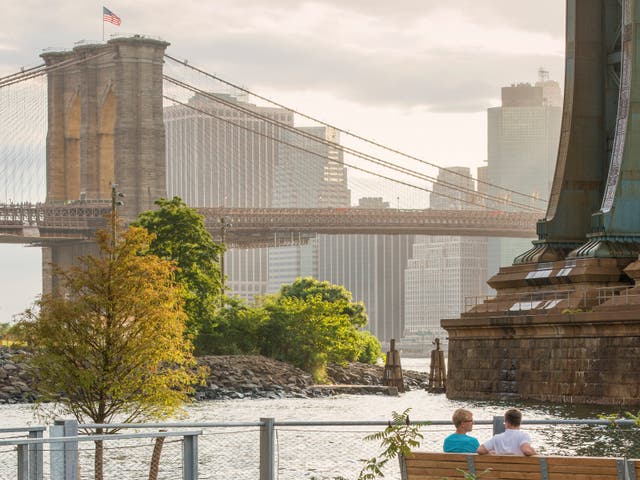 <p>Get your kicks for free in Brooklyn Bridge Park</p>