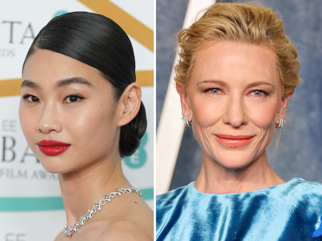 <p>Hoyeon and Cate Blanchett</p>