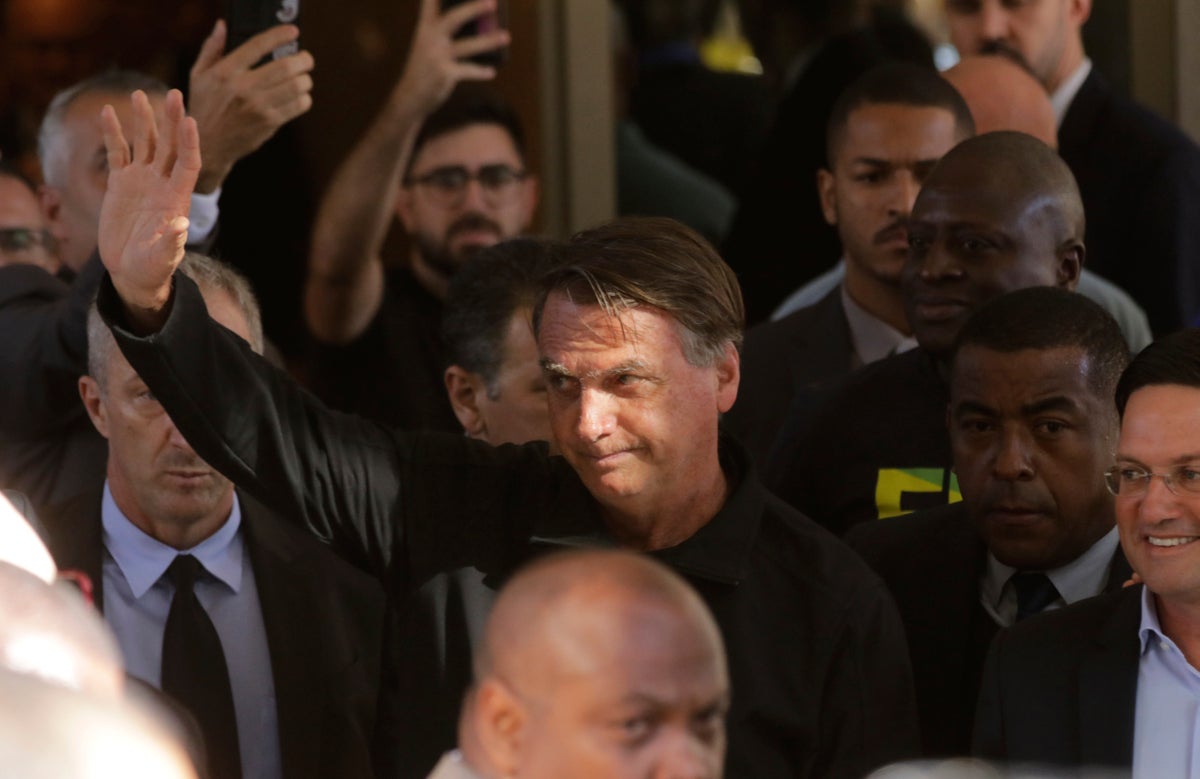 Brazil's Bolsonaro arrives at police base for diamonds probe