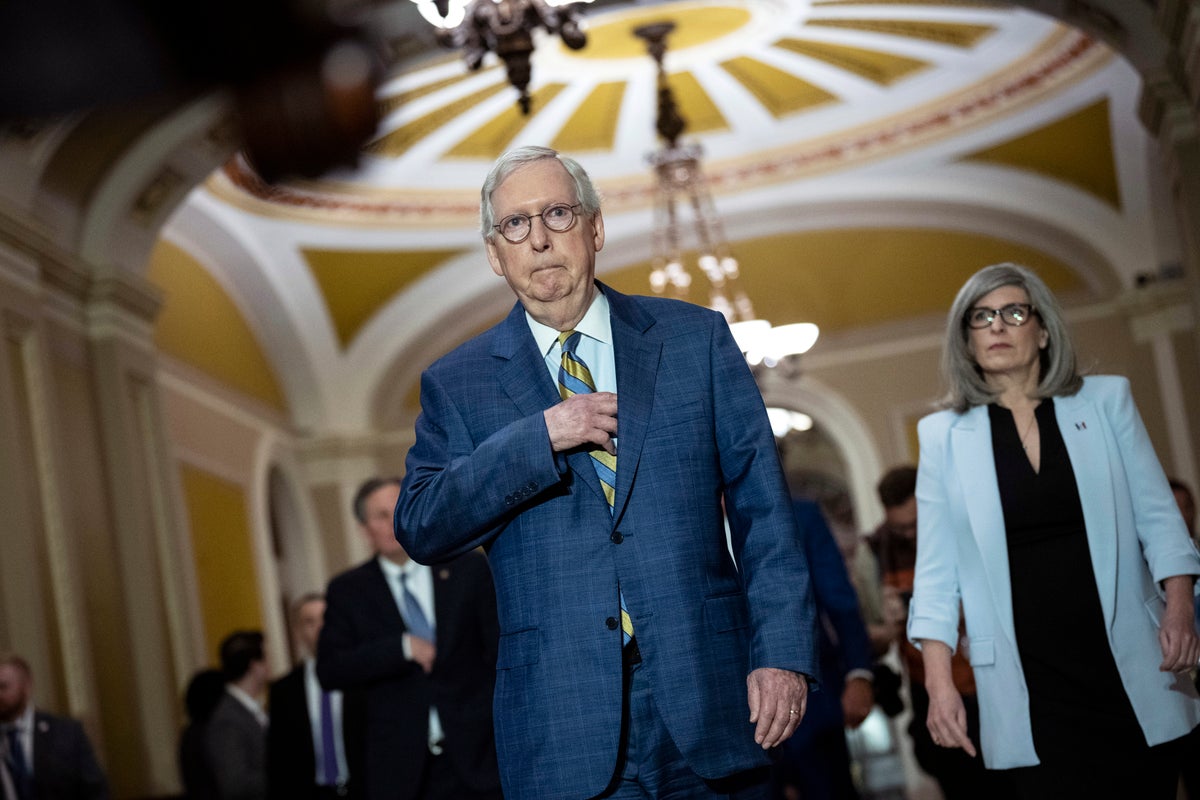 Voices: Mitch McConnell’s refusal to join in the sound and fury around Trump arrest says everything