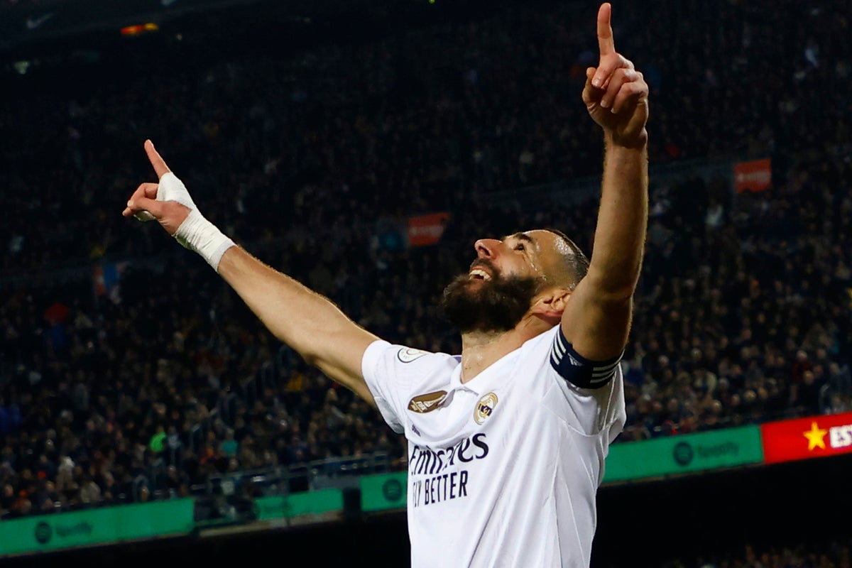 Karim Benzema hits hat-trick as Real Madrid beat Barcelona to book Copa ...