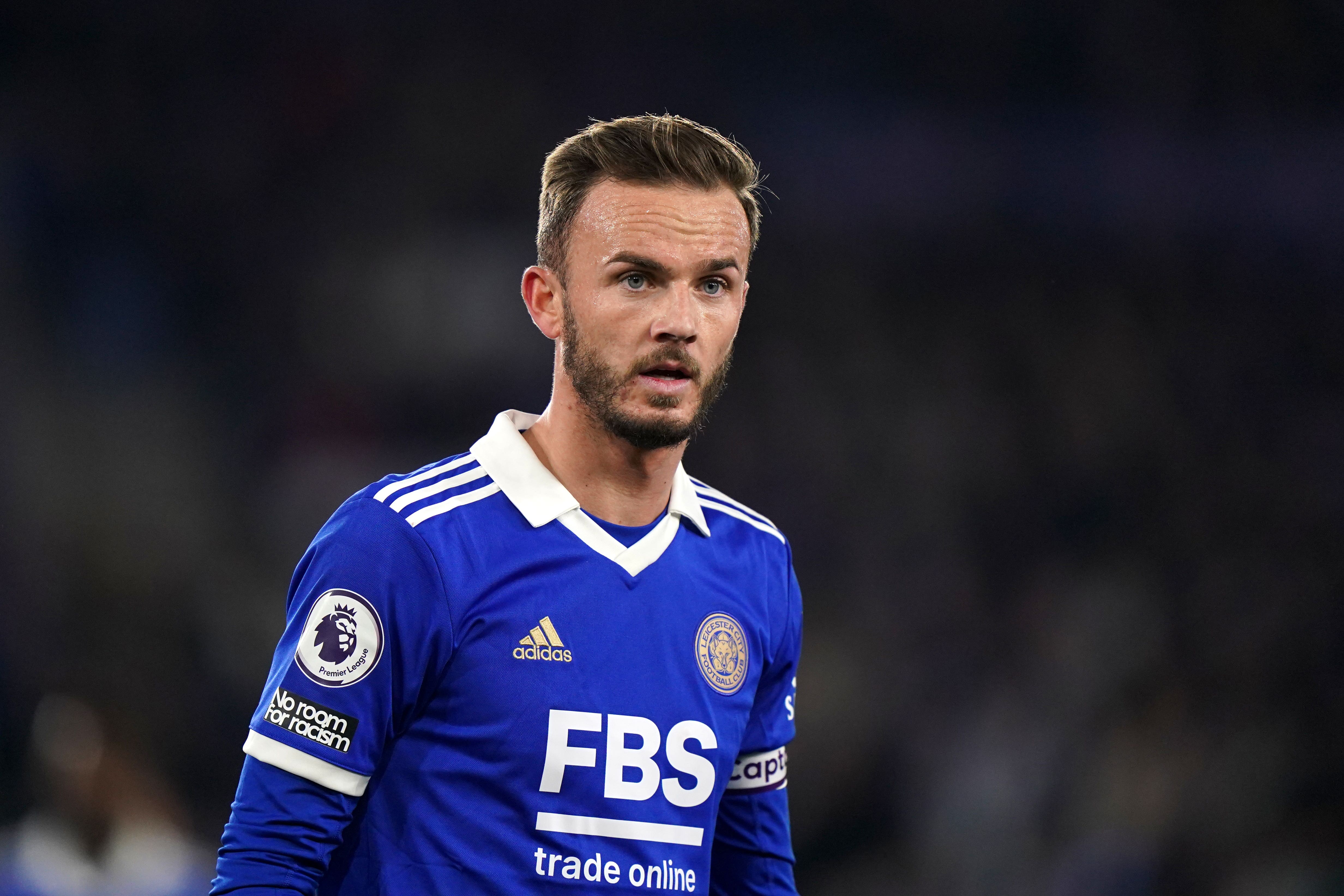 Leicester’s James Maddison (Tim Goode/PA)