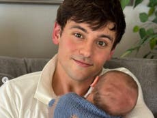 Tom Daley unveils photographs of newborn son Phoenix Rose: ‘He’s just perfect’