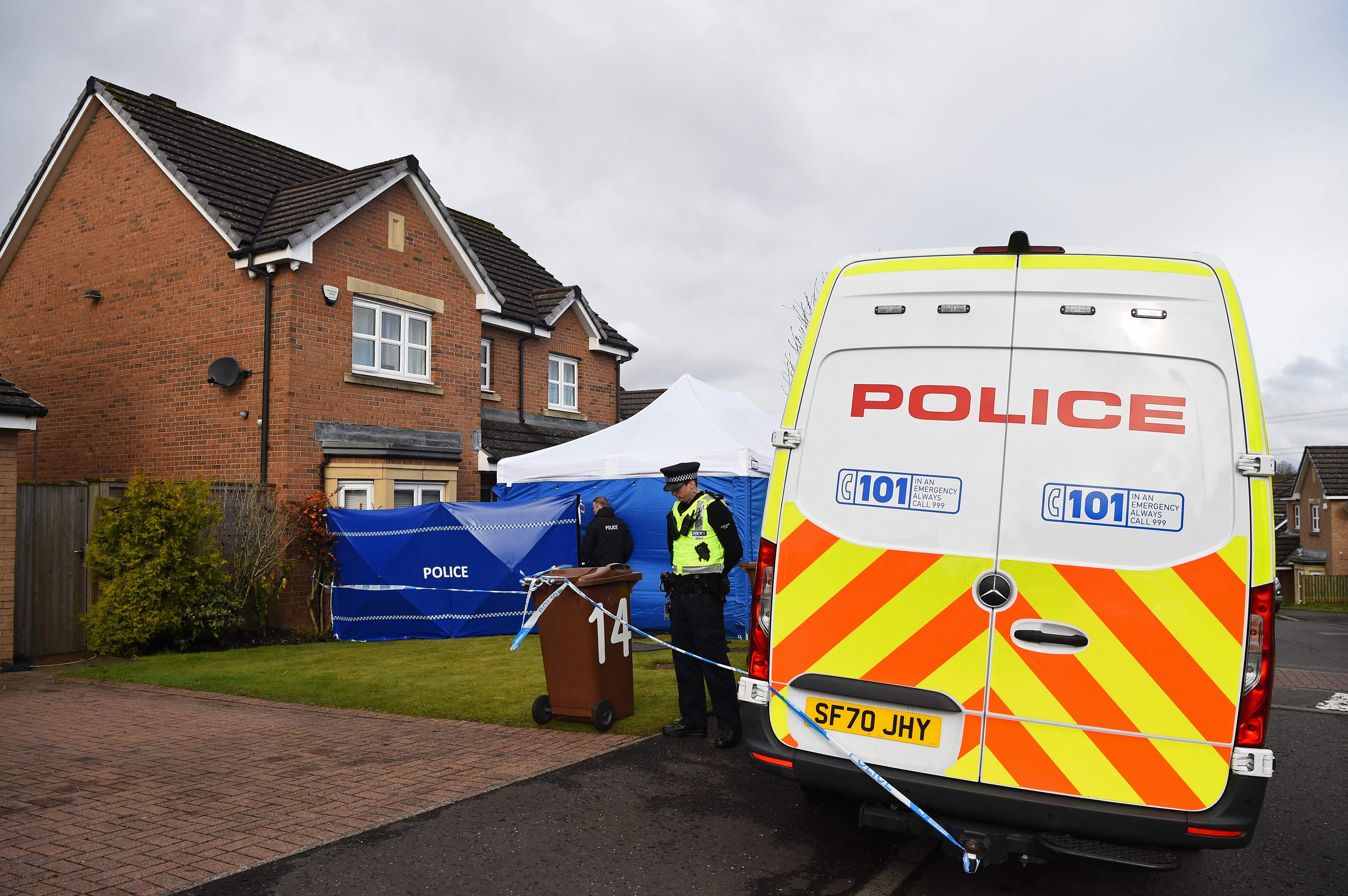 Police searched Ms Sturgeon and Mr Murrell’s South Lanarkshire home and back garden