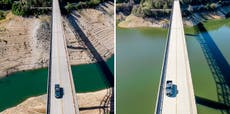 Dramatic photos show how storms filled California reservoirs