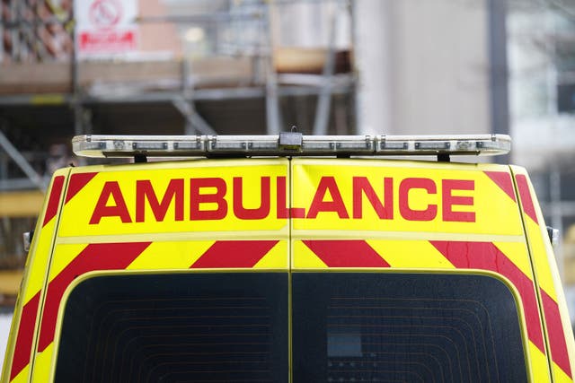 Ambulance handover delays in England remain high, though the number of patients with Covid-19 or norovirus is falling (PA)