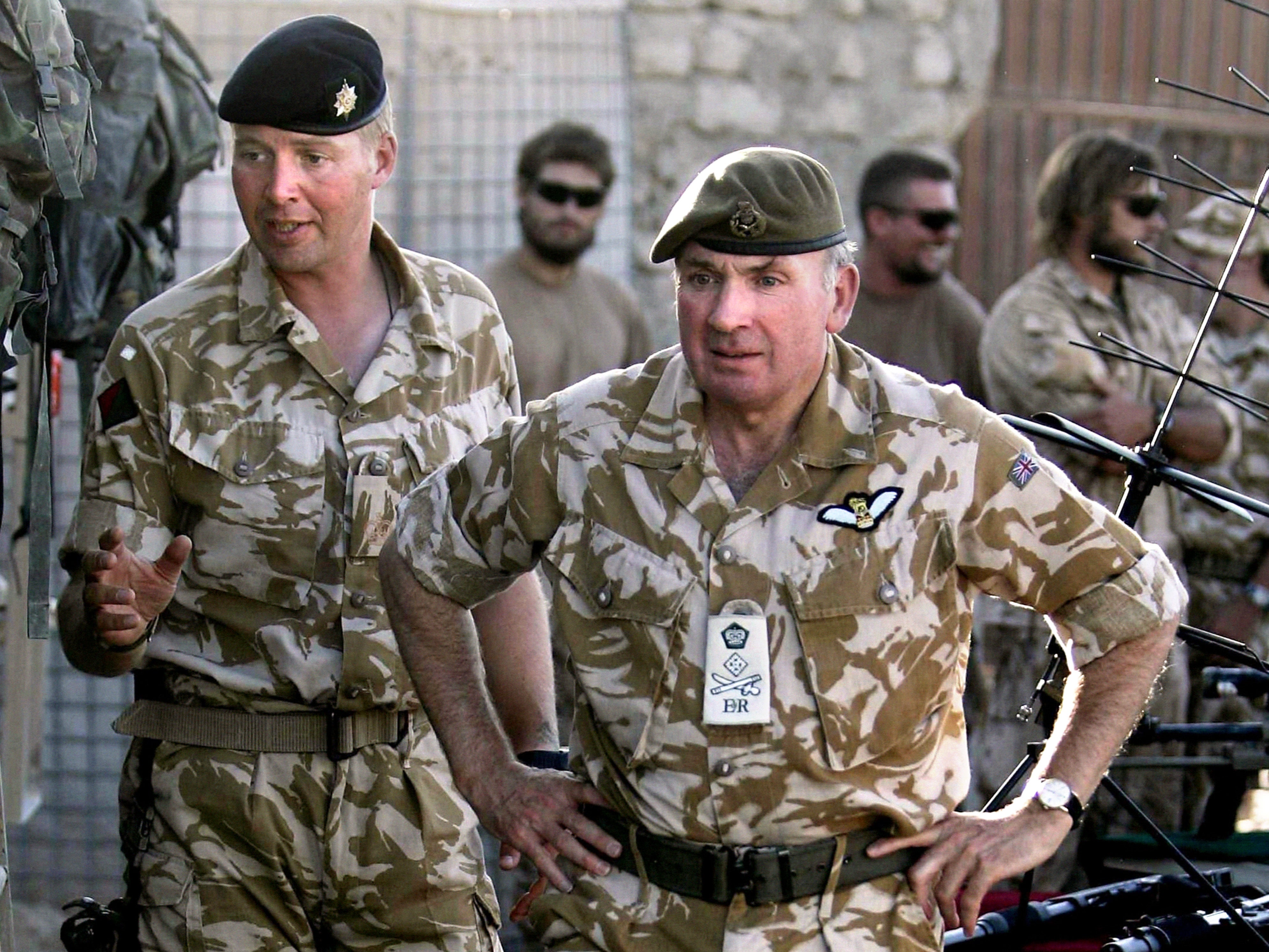 Richard Dannatt (right) in Afghanistan in 2007