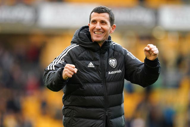 Javi Gracia’s Leeds climbed up five places in the Premier League table in midweek (Nick Potts/PA)