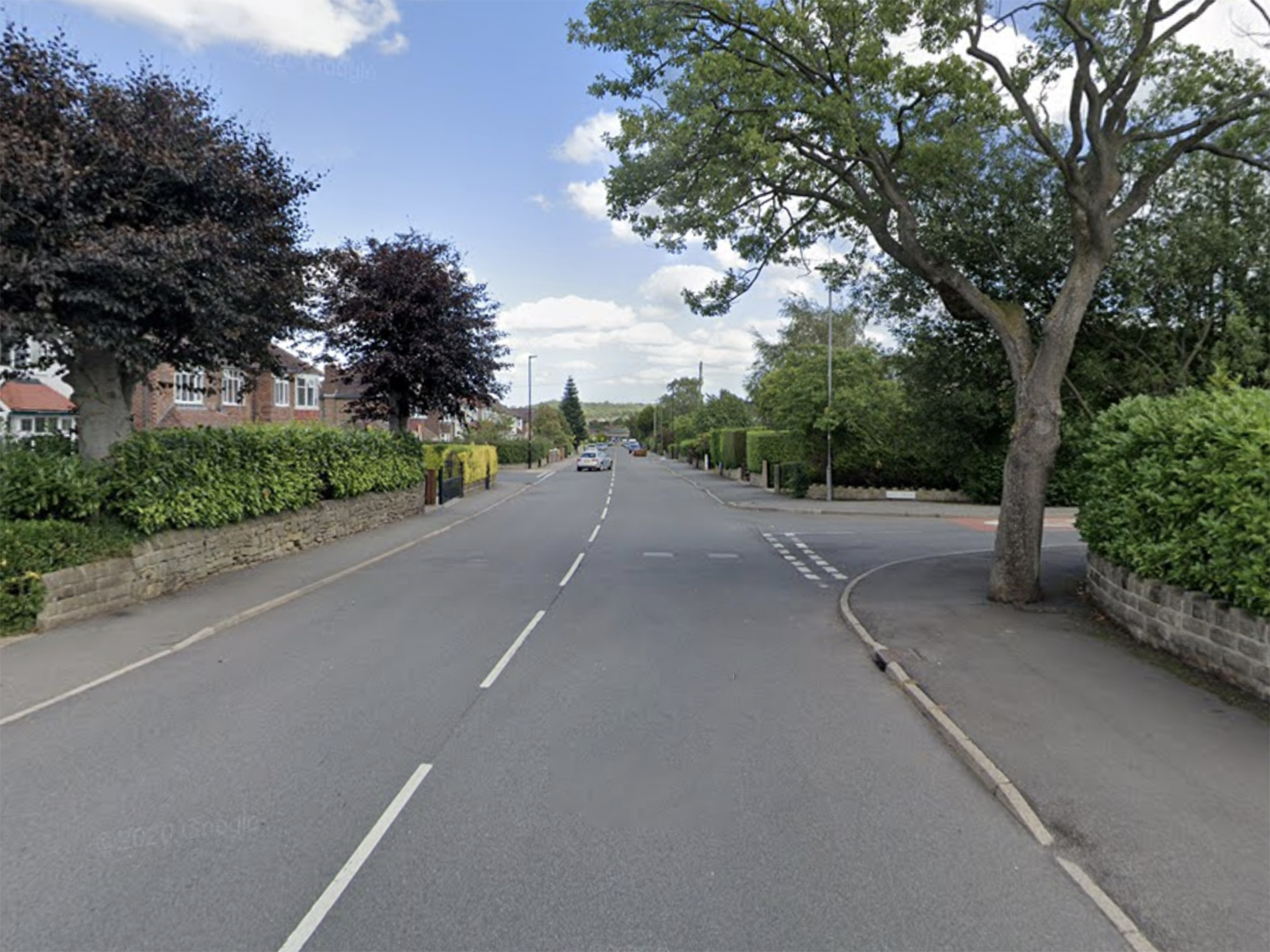 Hemper Lane, where the collision happened