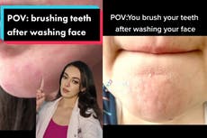 Skincare expert reveals how this tooth brushing routine may be causing acne