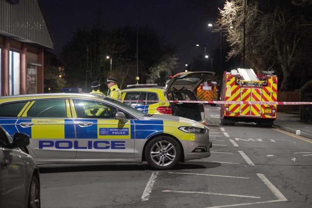 A man has been arrested on suspicion of murder after one person, believed to be a woman, died during a fire at a block of flats in east London (Yui Mok/PA)