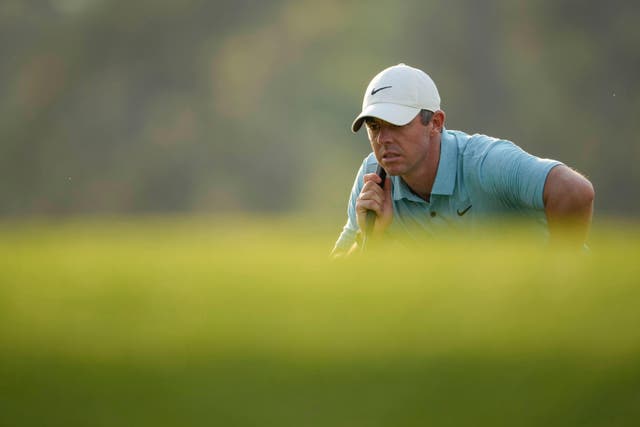 Rory McIlroy faced an uphill battle to get back into contention in the Masters (Matt Slocum/AP)