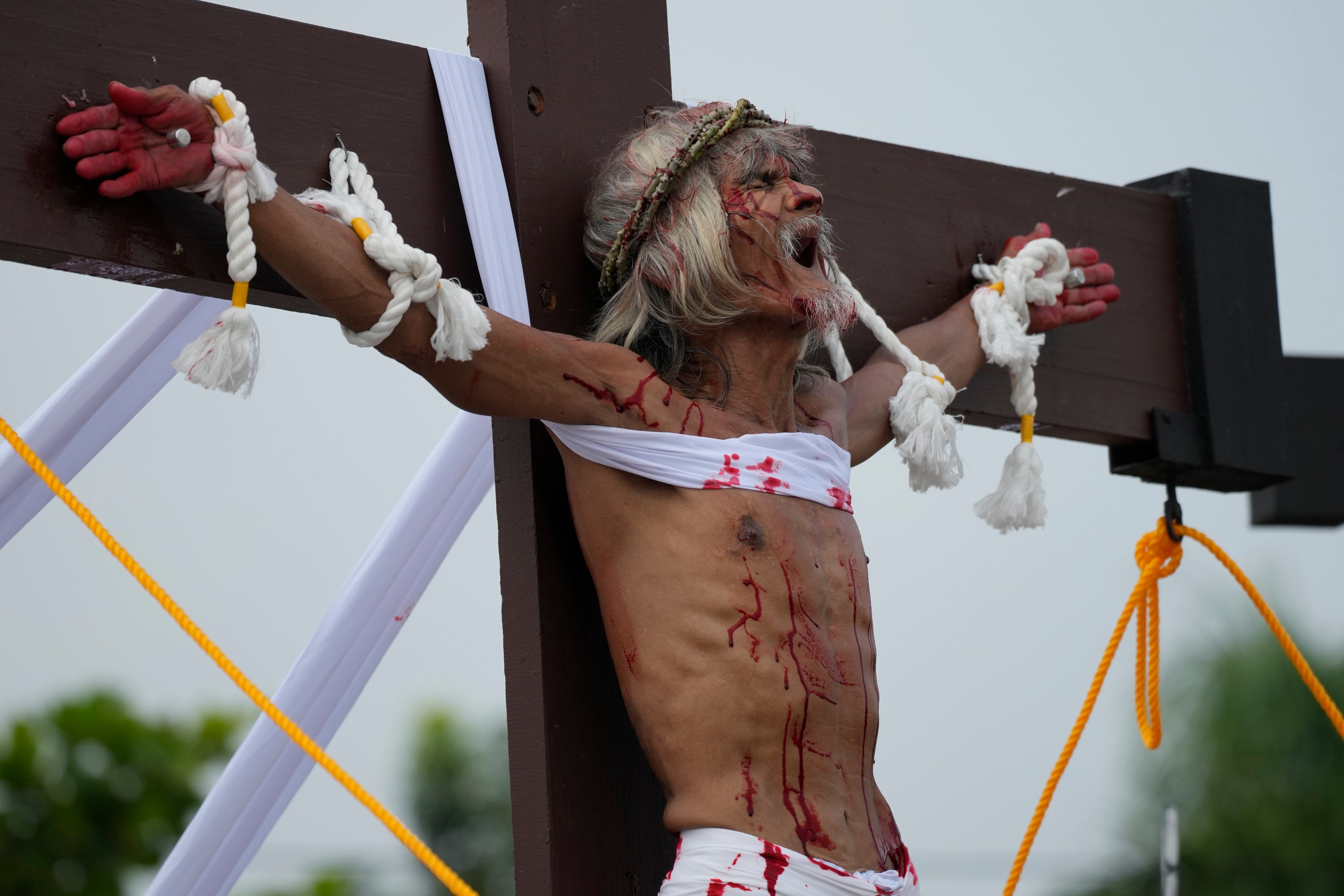 APTOPIX Philippines Crucifixions