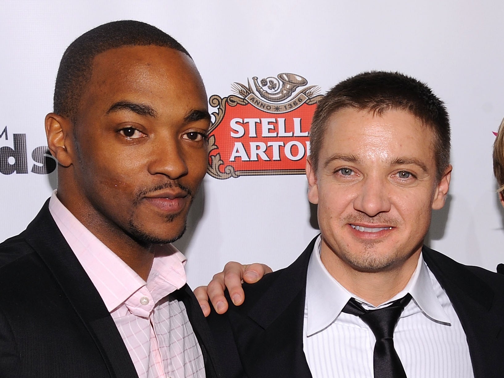 Anthony Mackie (left) and Jeremy Renner