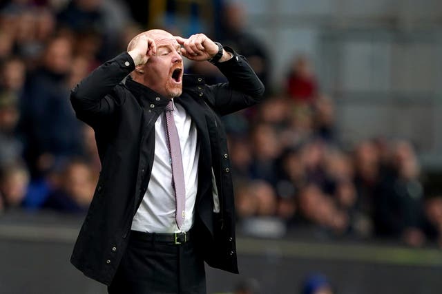 Everton manager Sean Dyche does not want to focus on being in a relegation battle (Zac Goodwin/PA)