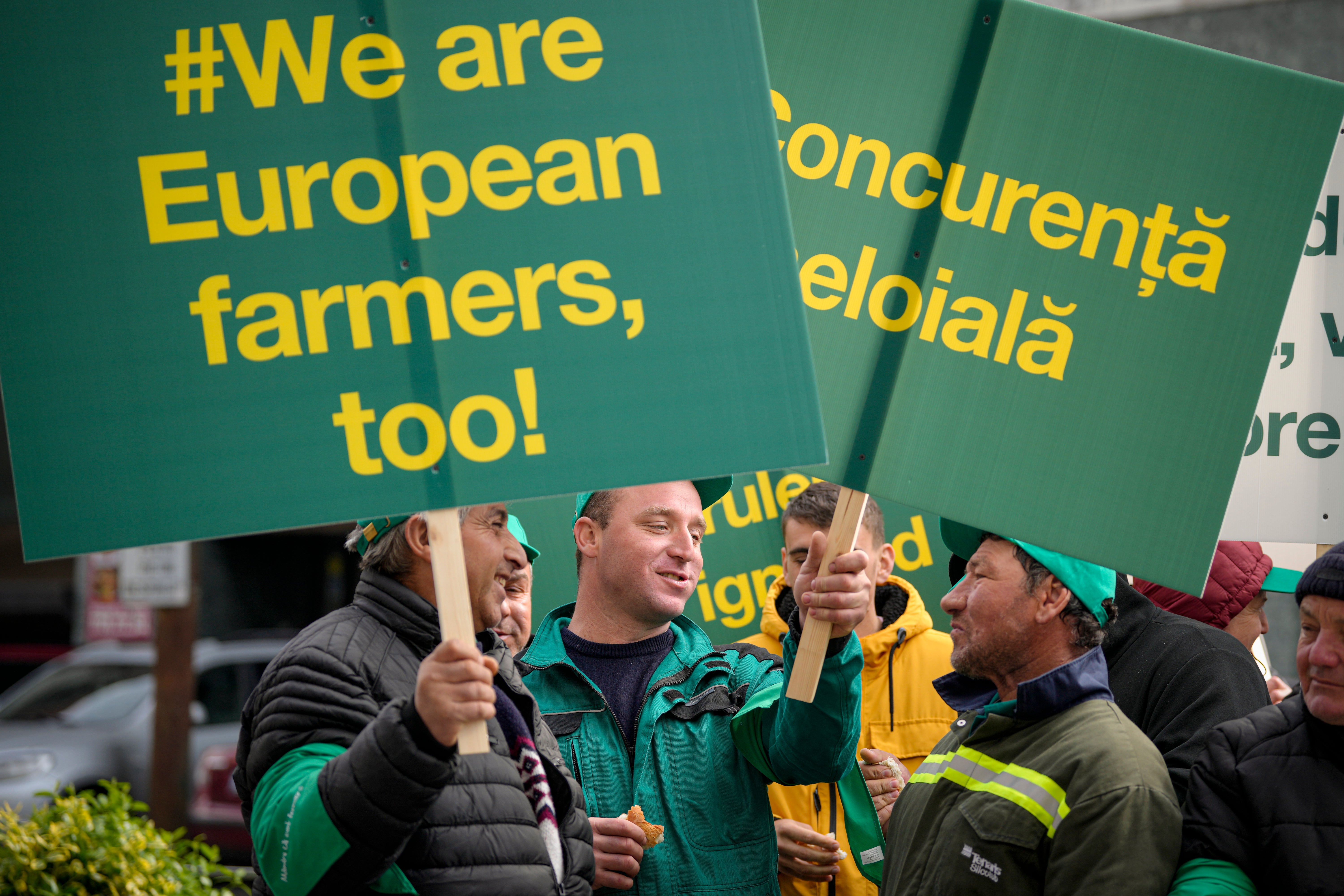 Romania Farmers Protest
