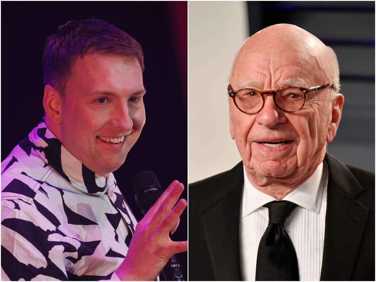 Joe Lycett ruthlessly mocks Rupert Murdoch over &lsquo;two-week fianc&eacute;e&rsquo;: &lsquo;What? What&rsquo;s he gonna do?&rsquo;