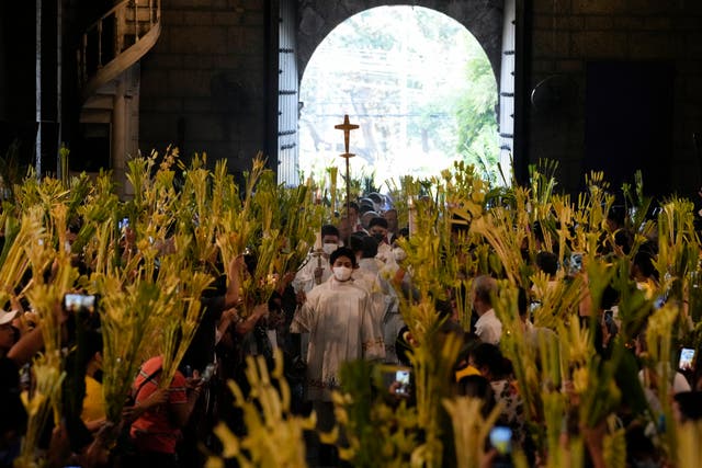 <p>Philippines Palm Sunday</p>