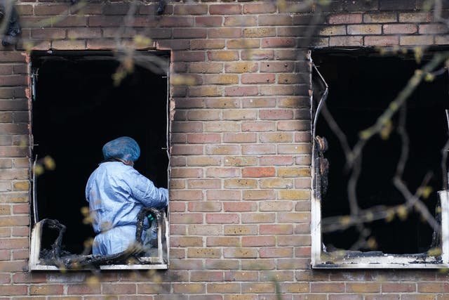 A girl, named locally as Tiffany Regis, died in the fire on Thursday at a block of flats in Beckton (James Manning/PA)