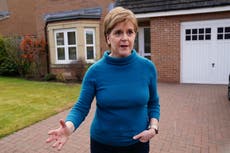 Nicola Sturgeon – latest: Ex-SNP leader says past few days ‘difficult’ after husband Peter Murrell’s arrest