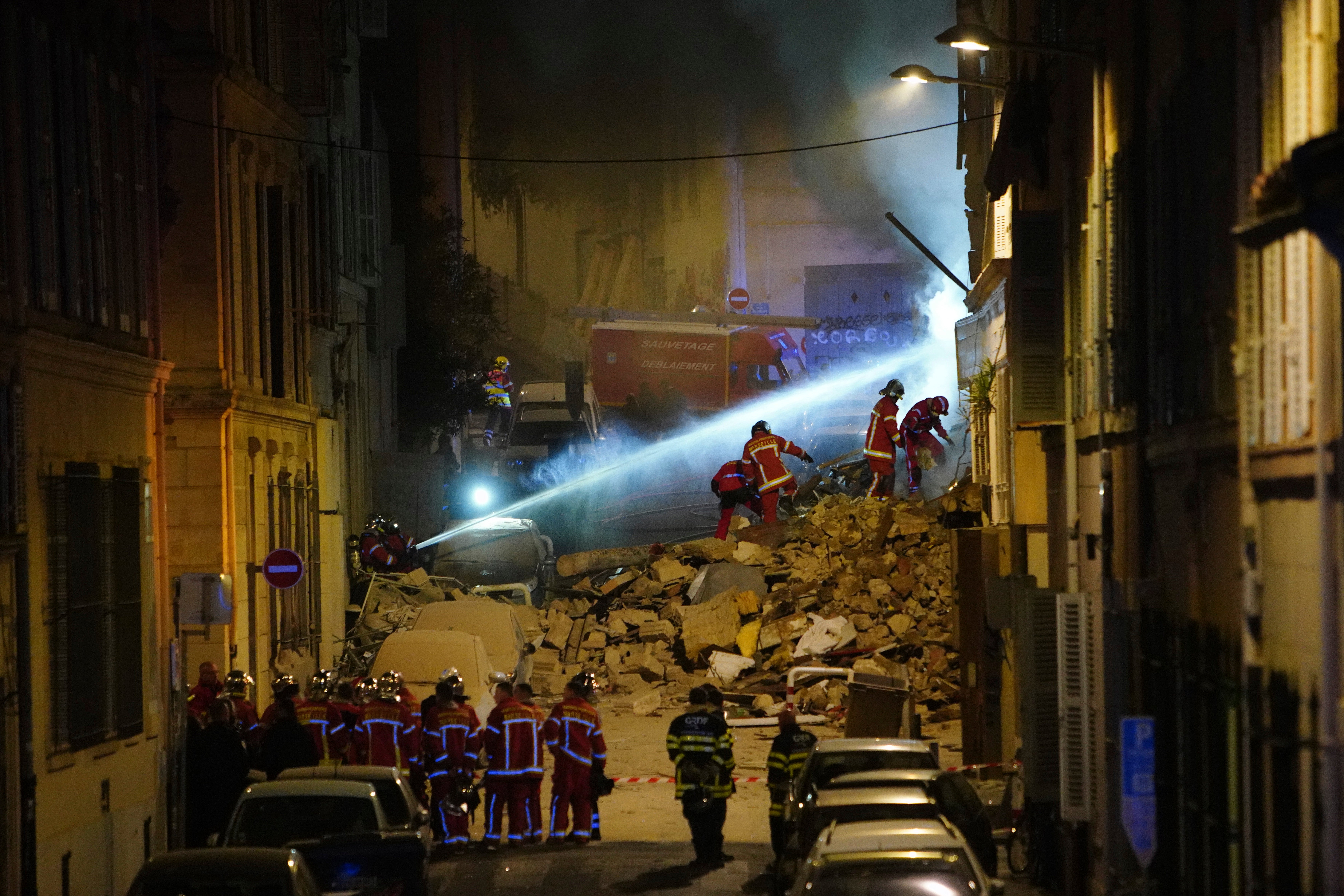 A residential building in France's port city of Marseille collapsed early on Sunday