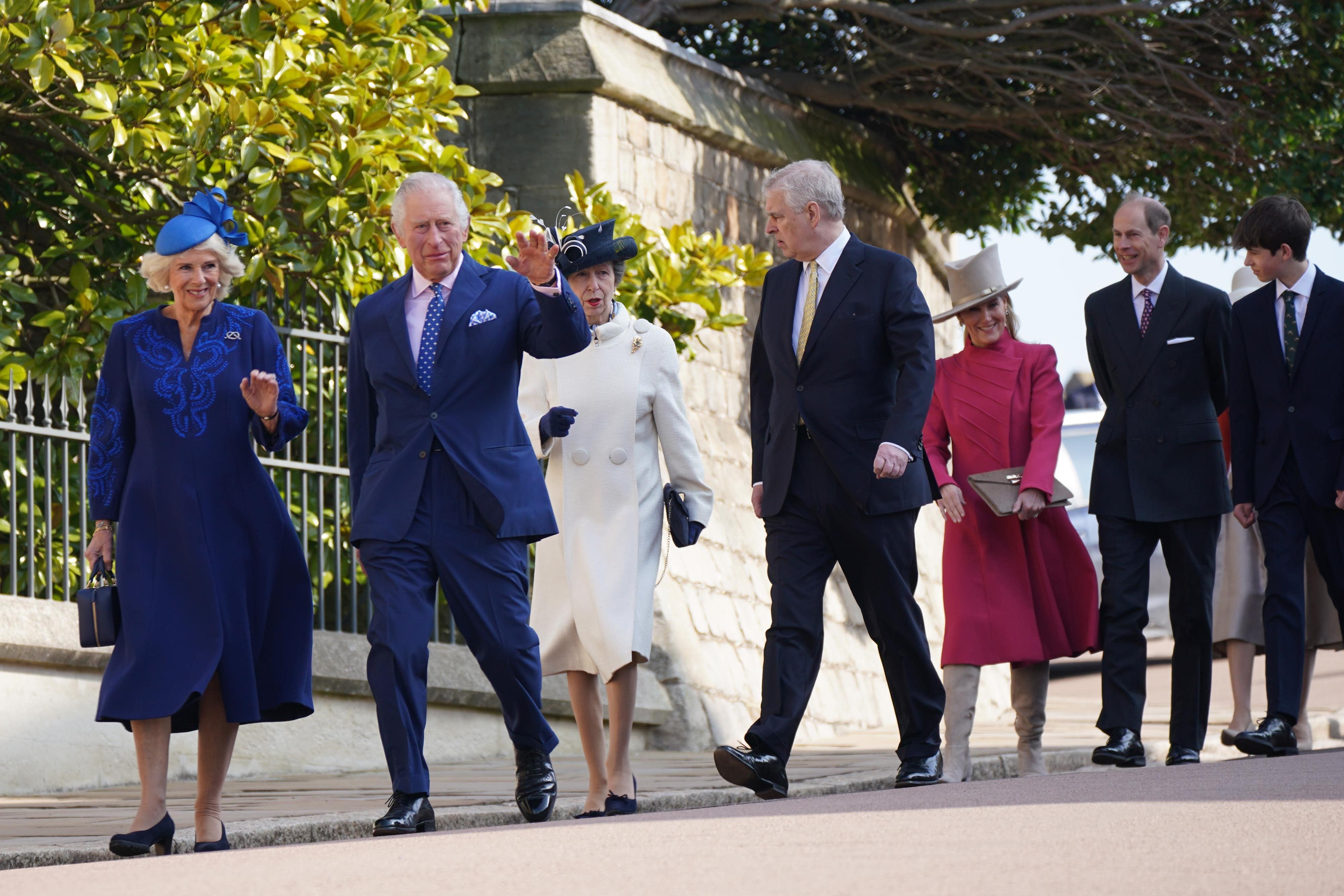 Charles and Camilla wish crowds ‘Happy Easter’ after church service at