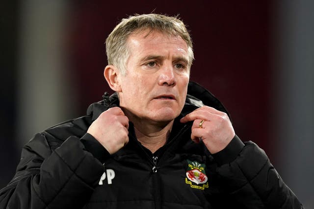 Phil Parkinson’s Wrexham trail National League leaders Notts County on goal difference ahead of their Easter Monday showdown (Mike Egerton/PA)