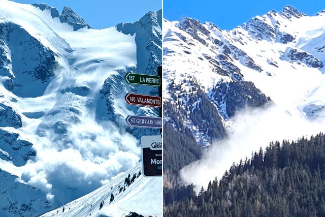 <p>Views of the avalanche on Armancette </p>