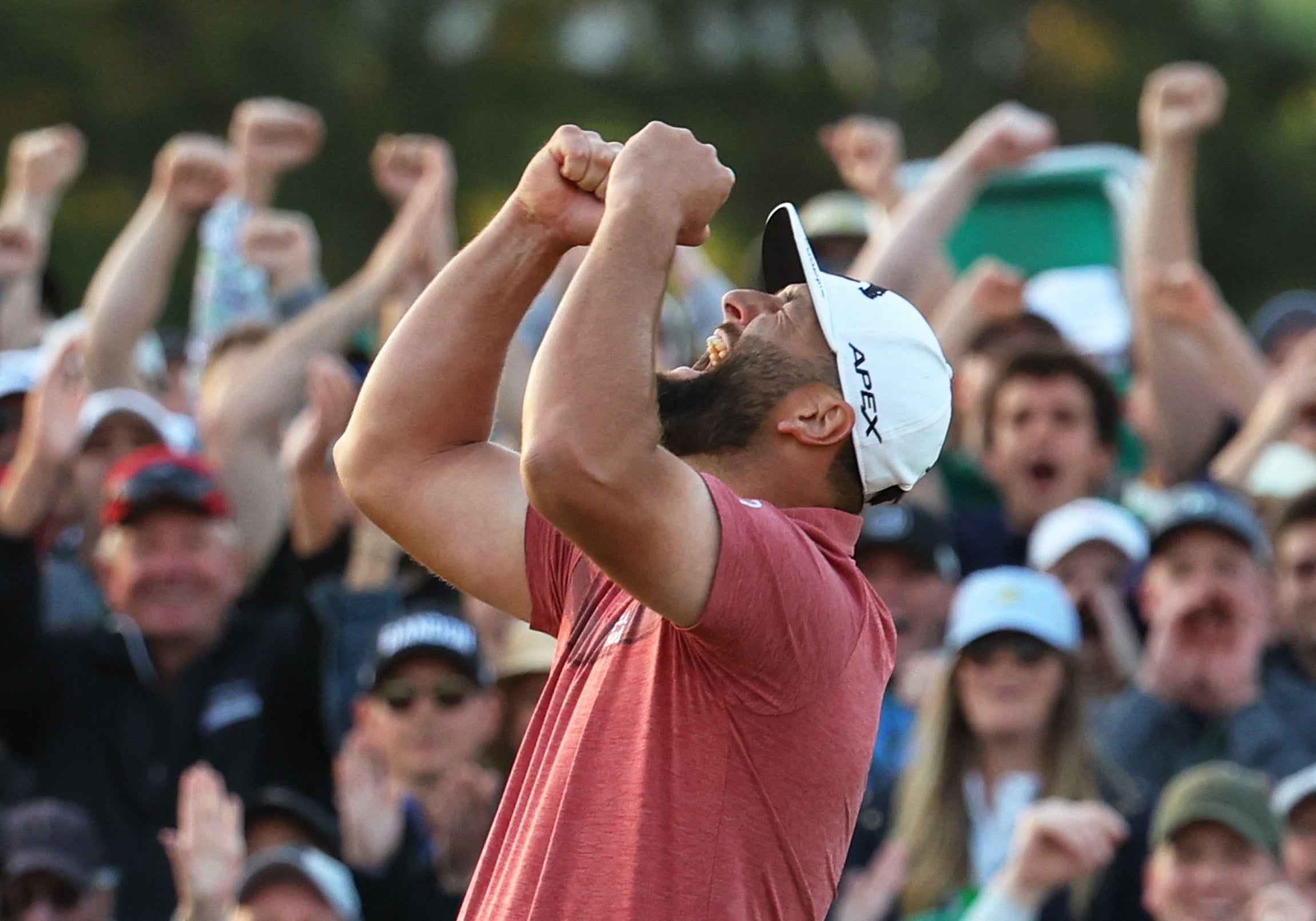 The Masters 2023 Jon Rahm wins emotional first green jacket to honour