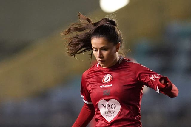 Wales defender Ffion Morgan is targeting promotion to the Women’s Super League at Bristol City (Nick Potts/PA)