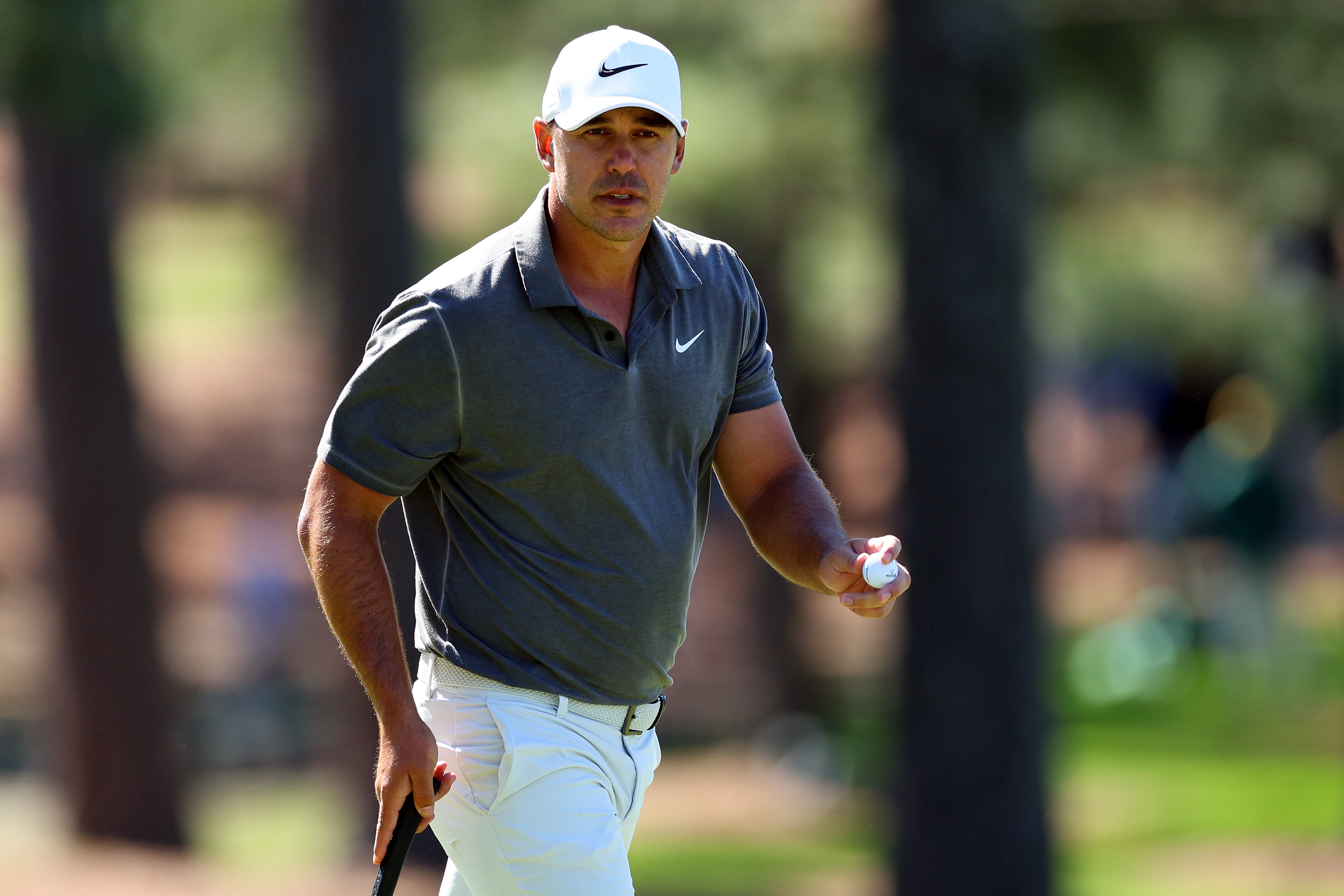 Brooks Koepka was not impressed with the slow play ahead