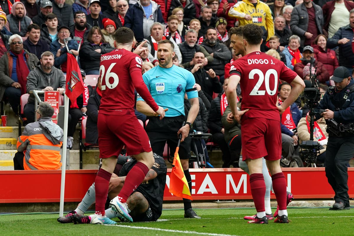 Linesman’s career at risk if guilty over Andy Robertson incident – Keith Hackett Linesman’s career at risk if guilty over Andy Robertson incident – Keith Hackett