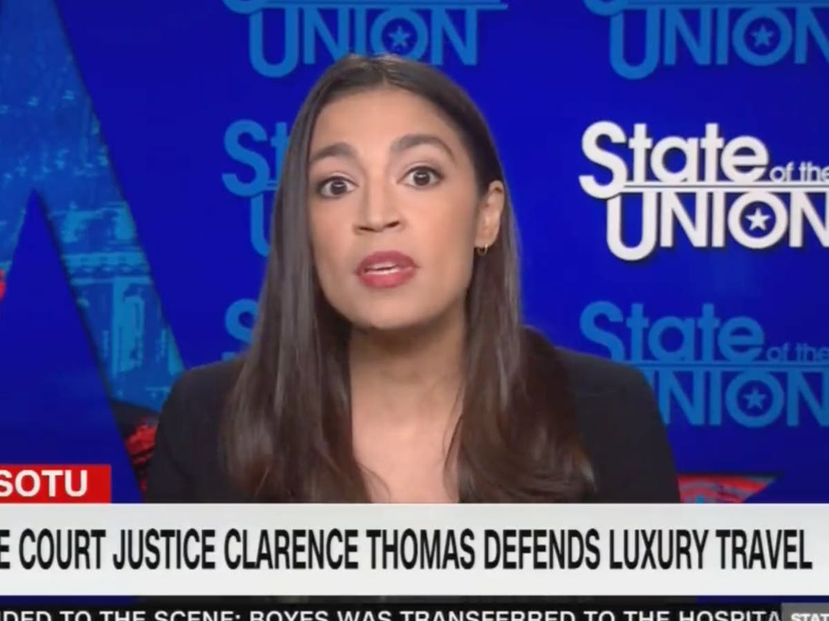 AOC menunjukkan rincian yang meresahkan dalam tanggapan Clarence Thomas terhadap hadiah megadonor Partai Republik