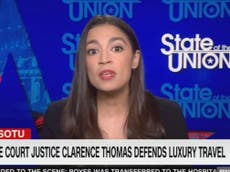 AOC points out alarming detail in Clarence Thomas’ response to his GOP megadonor gifts