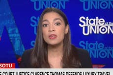AOC points out alarming detail in Clarence Thomas’ response to his GOP megadonor gifts