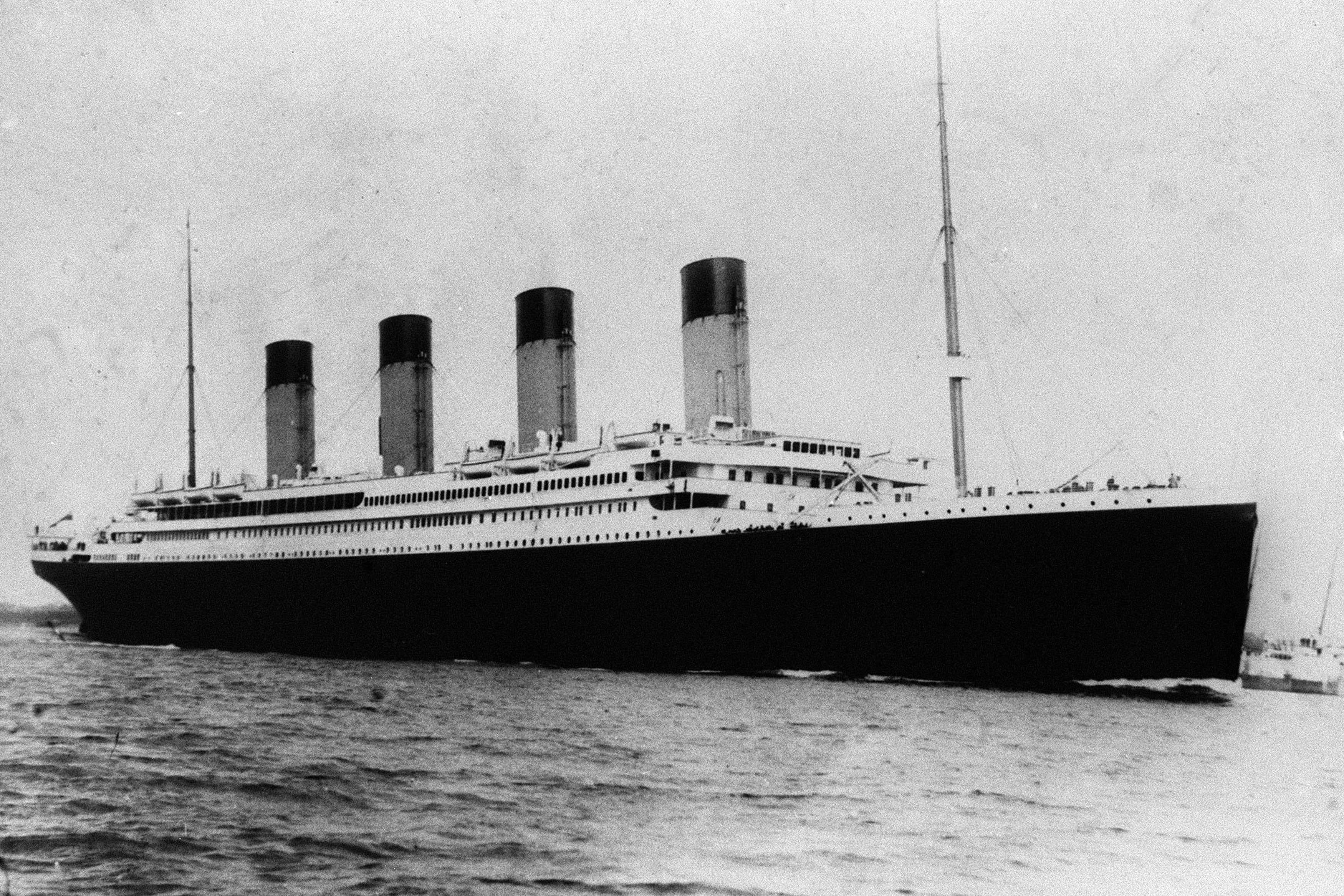 The Titanic sank after hitting an iceberg (PA)