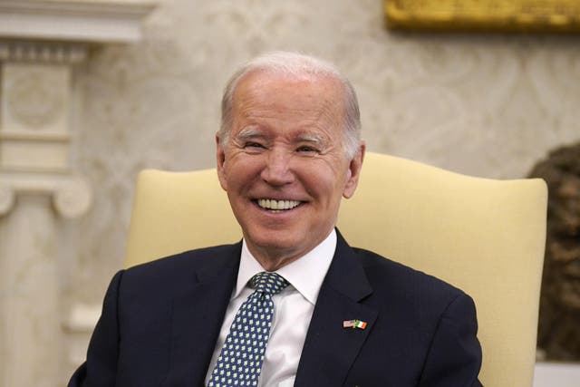 US President Joe Biden (Niall Carson/PA)