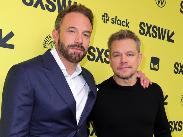 <p>Ben Affleck and Matt Damon attend the "AIR" world premiere during the 2023 SXSW Conference and Festivals at The Paramount Theater on March 18, 2023 in Austin, Texas. </p>