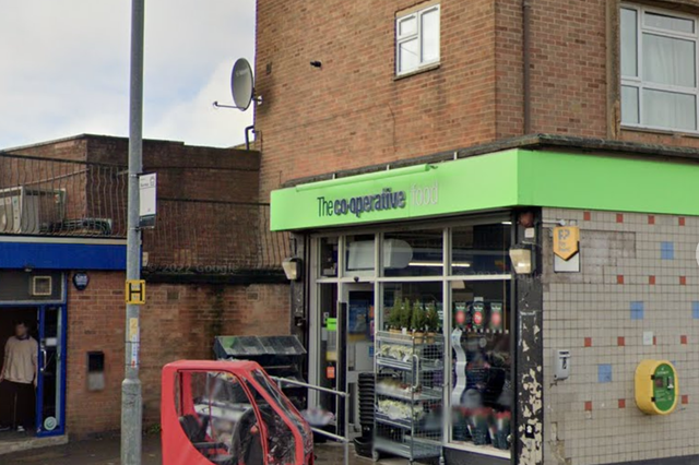 <p>Staff at the Welland Vale Road Co-op in Corby were attacked at around 2:40pm on Sunday</p>